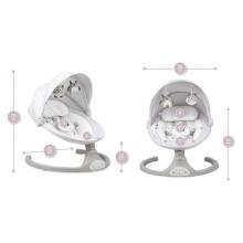 Momi Bouncer LAMI Art.BULE00023 Light Grey Stylish baby rocking chair with music