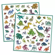 Djeco 160 uzlīmes Dinosaurs Art.DJ08843