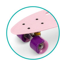 Qkids Galaxy Penny Board Art.DESK00007 Pink Детская роликовая доска (Скейтборд)