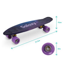 Qkids Galaxy Penny Board Art.DESK00002 Unicorn Детская роликовая доска (Скейтборд)