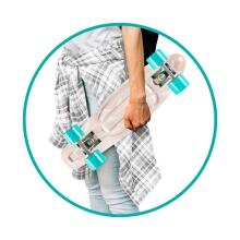 Qkids Galaxy Penny Board Art.DESK00004 Feather Bērnu skrituļdēlis