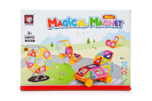 Ikonka Art.KX9818 Magnētiskie ķieģeļi MAGISKAIS MAGNETS MINI 68 KOMPLEKTS 3+