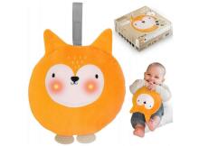 MoMi LULU Fox Art.AKCE00012 Orange Musical plush toy