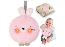 MoMi LULU Rabbit Art.AKCE00014 Pink Музыкальная плюшевая игрушка