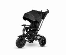 Bebe Basic Premium Air 6 in1  Art.150416 Black Bērnu trīsritenis ar rokturi un jumtiņu