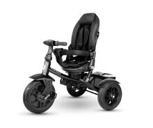 Bebe Basic Premium Air 6 in1  Art.150416 Black Bērnu trīsritenis ar rokturi un jumtiņu