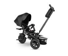 Bebe Basic Premium Air 6 in1  Art.150416 Black Bērnu trīsritenis ar rokturi un jumtiņu