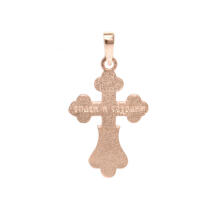 Gold Jewellery Art.ZKX3KP09372RW/1 Золотой крестик (православный)