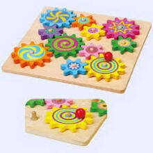 Viga Spinning Gears Art.59854 Wooden Puzzle Gears