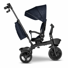 Lionelo Kori Art.150625 Blue Navy Bērnu trīsritenis ar rokturi un jumtiņu