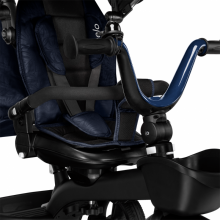 Lionelo Kori Art.150625 Blue Navy Bērnu trīsritenis ar rokturi un jumtiņu