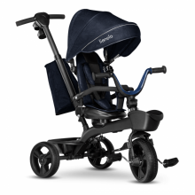 Lionelo Kori Art.150625 Blue Navy Bērnu trīsritenis ar rokturi un jumtiņu