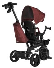 Lionelo Kori Art.150627 Burgundy Bērnu trīsritenis ar rokturi un jumtiņu
