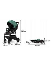 Lionelo Zoey  Art.150629 Green ForestGrey Stone Детская прогулочная коляска