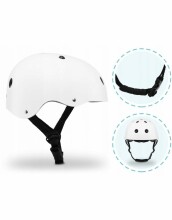 Lionelo Helmet Art.150638 White Регулируемый шлем/каска для детей