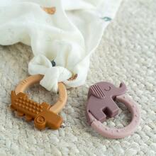 Done by Deer прорезыватель для зубов 2-pack, Deer Friends Mustard
