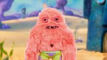 Fuggler x SpongeBob SquarePants (Patrick) – smieklīga neglīta monstru plīša rotaļlieta ar cilvēkveidīgiem zobiem