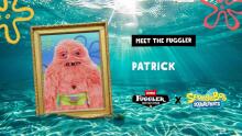 Fuggler x SpongeBob SquarePants (Patrick) – smieklīga neglīta monstru plīša rotaļlieta ar cilvēkveidīgiem zobiem