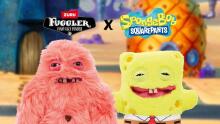 Fuggler x SpongeBob SquarePants (Patrick) – smieklīga neglīta monstru plīša rotaļlieta ar cilvēkveidīgiem zobiem