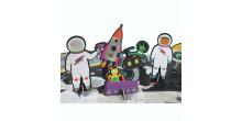 Floss&Rock Zuja Art.43P6370 Giant Floor Puzzle with Pop Out Pieces - Space, 60 pcs.