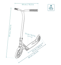 Meteor® Scooter MEX A.4 Art.22610 Bērnu skūteris