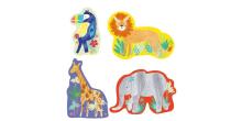 Floss&Rock Zuja Art.40P3592 My First Puzzles Jungle 4 puzzle set (3, 4, 6 & 8 piece)