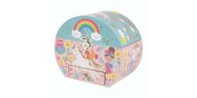 Floss&Rock Zuja Art.43P6388 Musical Jewellery Box Oval Shape - Rainbow Fairy