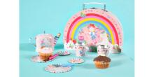 Floss&Rock Zuja Art.40P3571 Tin Tea Set 10 Piece - Rainbow Fairy
