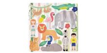 Floss&Rock Zuja Art.40P3562 Магнитная игра Джунгли 4 в 1