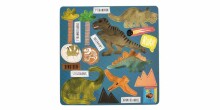 Floss&Rock Zuja Art.40P3564 Magnetic Fun & Games - Dinosaurus 4 in 1