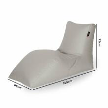 Qubo™ Lounge & Refresh Combo for Terrace Coconut SOFT FIT beanbag