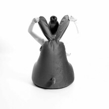 Qubo™ Mommy Rabbit Black Ears Vanille VELVET FIT beanbag