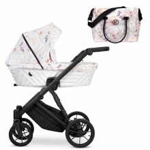 Kunert Ivento Art.IVE-04 Delicate Flowers Baby stroller with carrycot
