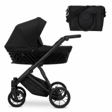 Kunert Ivento Art.IVE-12 Deep Black Baby stroller with carrycot