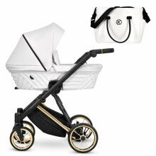 Kunert Ivento Premium Art.IVE-08 White Pearl Baby stroller with carrycot