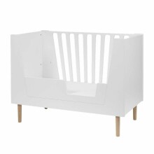 Done by Deer baby cot, 70x140 cm, White