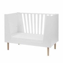 Done by Deer baby cot, 70x140 cm, White