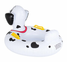 Ikonka Art.KX6789 Inflatable mattress pontoon wheel for children dalmatian