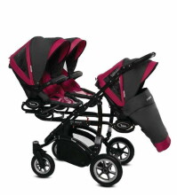 Babyactive Trippy 10 Amarant Universal stroller for triplets 3in1