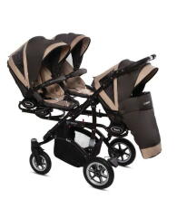 Babyactive Trippy 12 Beige Universal stroller for triplets 3in1