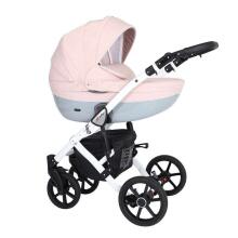 Kunert Mila White Art.MI-05 Pink Универсальная коляска 2 в 1