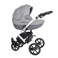Kunert Mila White Art.MI-08 Dark Grey  Универсальная коляска 2 в 1