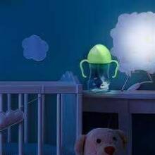 B.Box Sippy Cup Art.BB200232 Glow Mācību krūzīte ar salmiņu un atsvaru,240ml