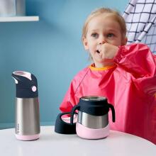 B.Box Insulated Bottle Art.BB00448 Blue Slate  Termopudele ar silikona salmiņu 350 ml