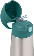 B.Box Insulated Bottle Art.BB500107 Emerald Термобутылка с силиконовой соломкой,500мл