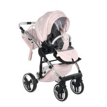 Junama Heart Art.HT-06 Pink Silver Bērnu universālie ratiņi (rati) 2 vienā