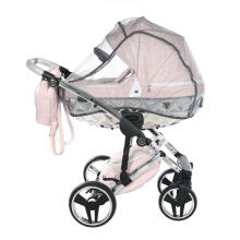 Junama Heart Art.HT-06 Pink Silver Bērnu universālie ratiņi (rati) 2 vienā