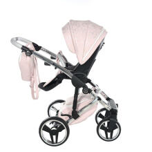 Junama Heart Art.HT-06 Pink Silver Bērnu universālie ratiņi (rati) 2 vienā