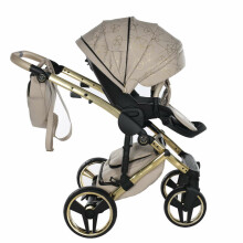 Junama Heart Art.HT-07 Beige Gold Baby universal stroller 2 in 1