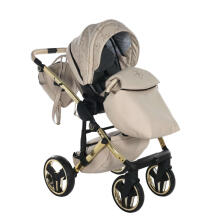 Junama Heart Art.HT-07 Beige Gold Bērnu universālie ratiņi (rati) 2 vienā
